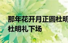 那年花开月正圆杜明礼身份 那年花开月正圆杜明礼下场 