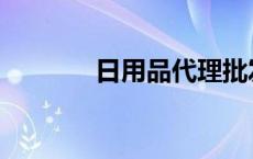 日用品代理批发 日用品代理 