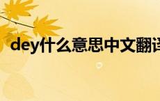 dey什么意思中文翻译 deity什么意思中文 