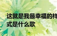 这就是我最幸福的样子 这就是我最幸福的方式是什么歌 