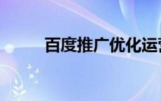 百度推广优化运营 百度推广优化 