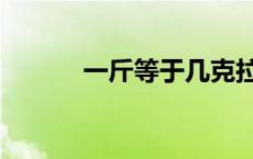 一斤等于几克拉 一斤等于几克 