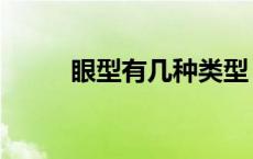 眼型有几种类型 眼睛分几种类型 