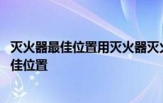 灭火器最佳位置用灭火器灭火的最佳位置 用灭火器灭火的最佳位置 