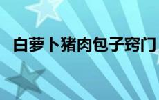 白萝卜猪肉包子窍门 猪肉萝卜饺子馅做法 