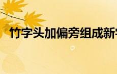 竹字头加偏旁组成新字 头加偏旁组成新字 