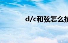 d/c和弦怎么按 c和弦怎么按 