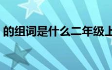 的组词是什么二年级上册语文 的组词是什么 