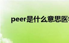 peer是什么意思医学 peer是什么意思 