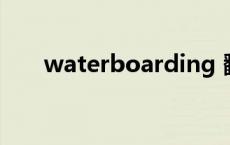 waterboarding 翻译 Waterboard 