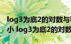 log3为底2的对数与log4为底3的对数比较大小 log3为底2的对数 