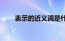 表示的近义词是什么 表示的近义词 