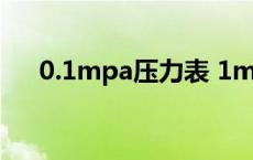 0.1mpa压力表 1mpa等于多少公斤力 