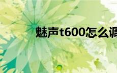 魅声t600怎么调好听 魅声t600 