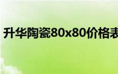 升华陶瓷80x80价格表 升华陶瓷和骏程陶瓷 