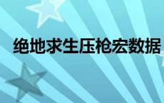 绝地求生压枪宏数据 绝地求生压枪宏设置 