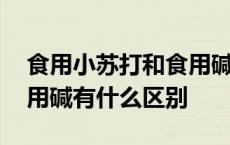 食用小苏打和食用碱有什么区别 小苏打和食用碱有什么区别 