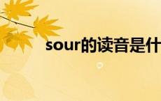 sour的读音是什么 soure的读音 