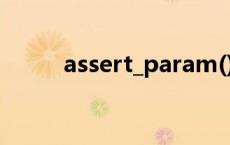 assert_param() assert_param 