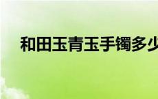 和田玉青玉手镯多少钱一个 和田玉青玉 