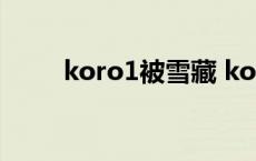 koro1被雪藏 korol为什么被雪藏 