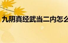 九阴真经武当二内怎么学 九阴真经武当二内 