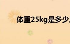 体重25kg是多少斤 25kg是多少斤 