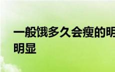 一般饿多久会瘦的明显呢 一般饿多久会瘦的明显 