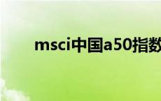 msci中国a50指数有哪些股票 msci 