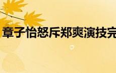 章子怡怒斥郑爽演技完整版 章子怡pk郑秀文 