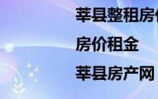 莘县整租房价格信息|房价租金|莘县房产网 莘县租房网 