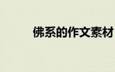 佛系的作文素材 佛系作文800字 