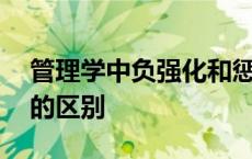 管理学中负强化和惩罚的区别 负强化和惩罚的区别 