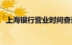 上海银行营业时间查询 上海银行营业时间 