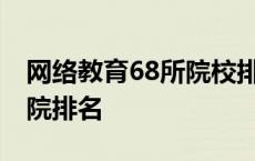 网络教育68所院校排名情况一览 网络教育学院排名 