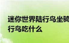 迷你世界陆行鸟坐骑吃什么回血 迷你世界陆行鸟吃什么 