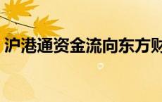 沪港通资金流向东方财富网 沪股通资金流向 