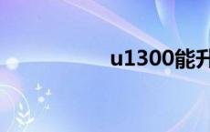 u1300能升级 u1300 