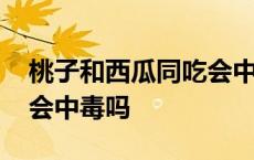 桃子和西瓜同吃会中毒吗 桃子和西瓜一起吃会中毒吗 