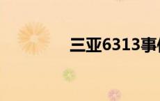 三亚6313事件 三亚6316 