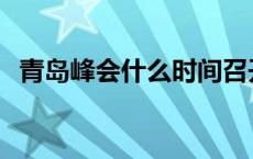 青岛峰会什么时间召开 青岛峰会时间地点 