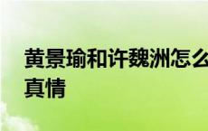 黄景瑜和许魏洲怎么回事 黄景瑜对许魏洲动真情 