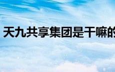 天九共享集团是干嘛的 天九共享集团怎么样 