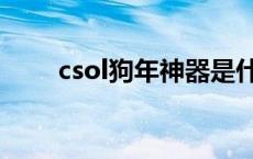 csol狗年神器是什么 csol狗年神器 