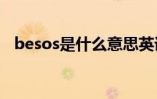 besos是什么意思英语 besos是什么意思 