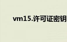 vm15.许可证密钥 vm12许可证密钥 