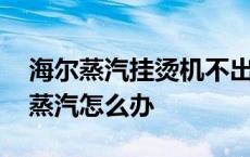 海尔蒸汽挂烫机不出蒸汽怎么办 挂烫机不出蒸汽怎么办 