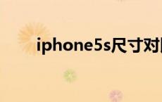 iphone5s尺寸对比 iphone5s尺寸 