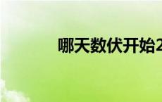 哪天数伏开始2023 哪天数伏 