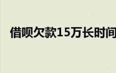 借呗欠款15万长时间逾期 蚂蚁借呗欠了15万 